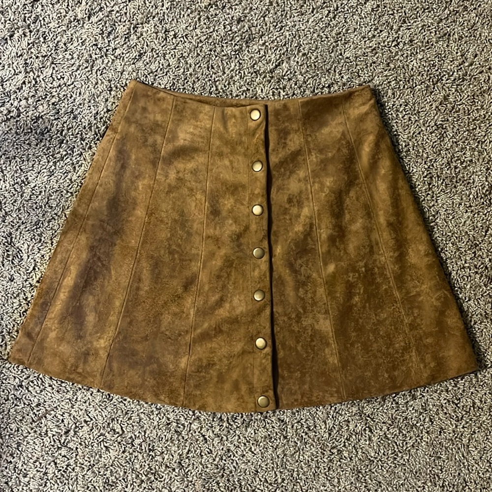 Honey punch Suede Skirt